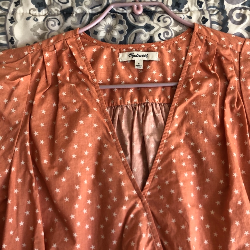 Madewell Star Scatter Wrap Top - Picture 4 of 6
